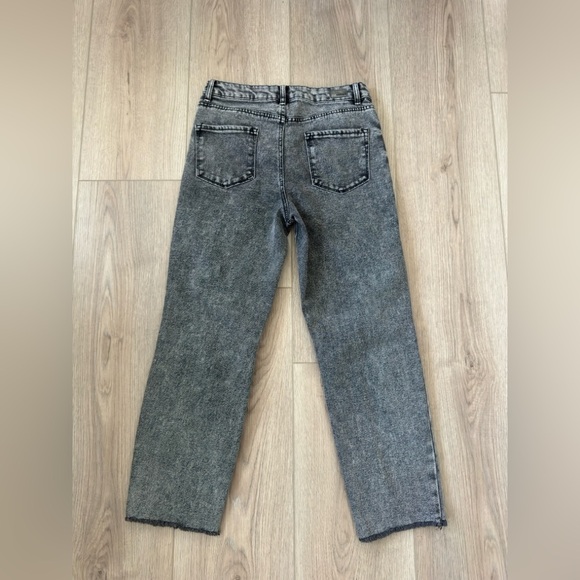 RSQ Women's Distressed Gray High rise Straight Leg Jeans 👖 - Picture 7 of 10